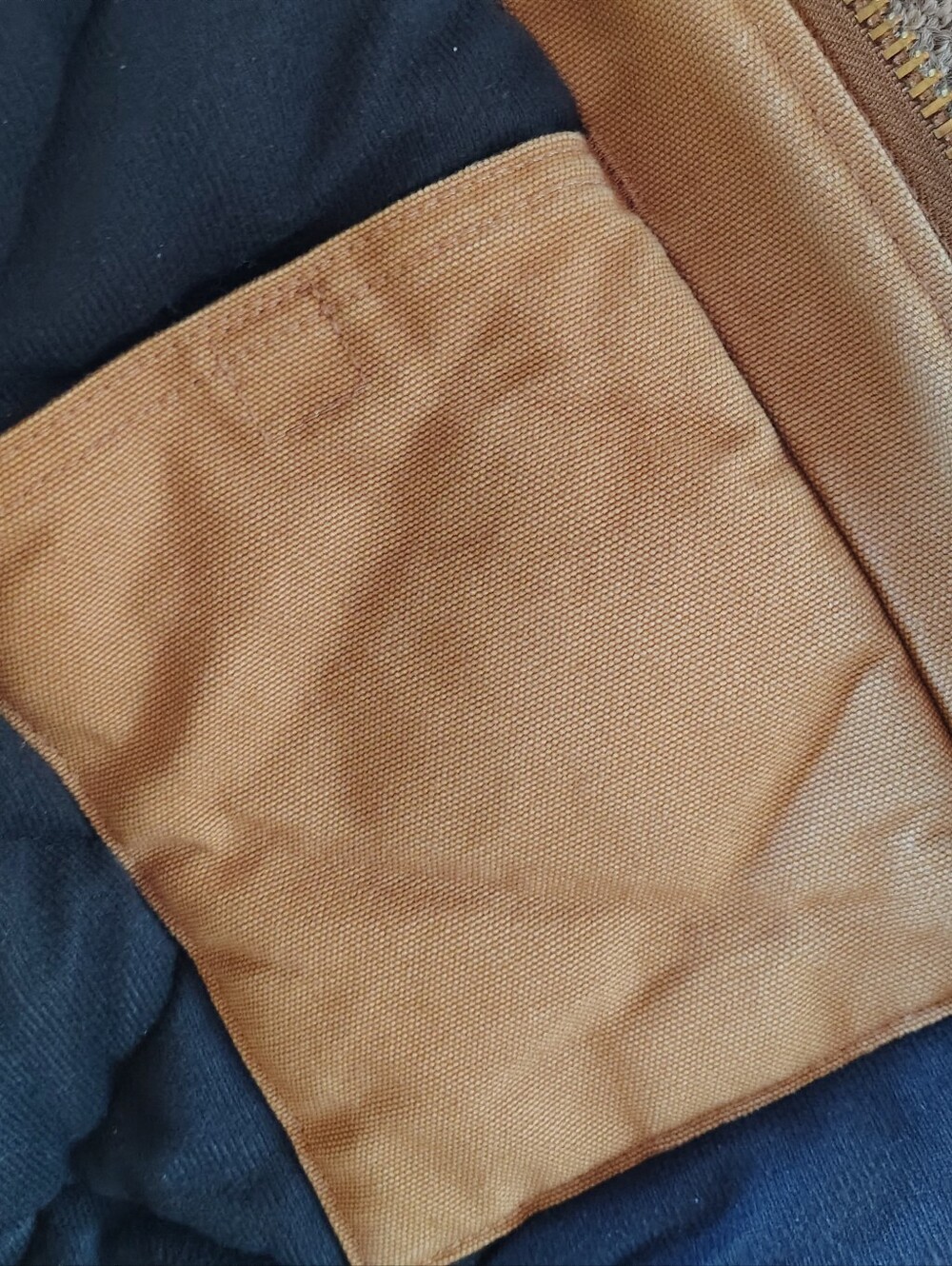 Carhartt Men's Brown Hooded Zip Front Quilt-Lined Insulated Jacket XL - Picture 4 of 16